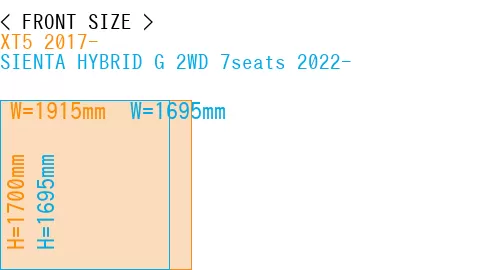 #XT5 2017- + SIENTA HYBRID G 2WD 7seats 2022-